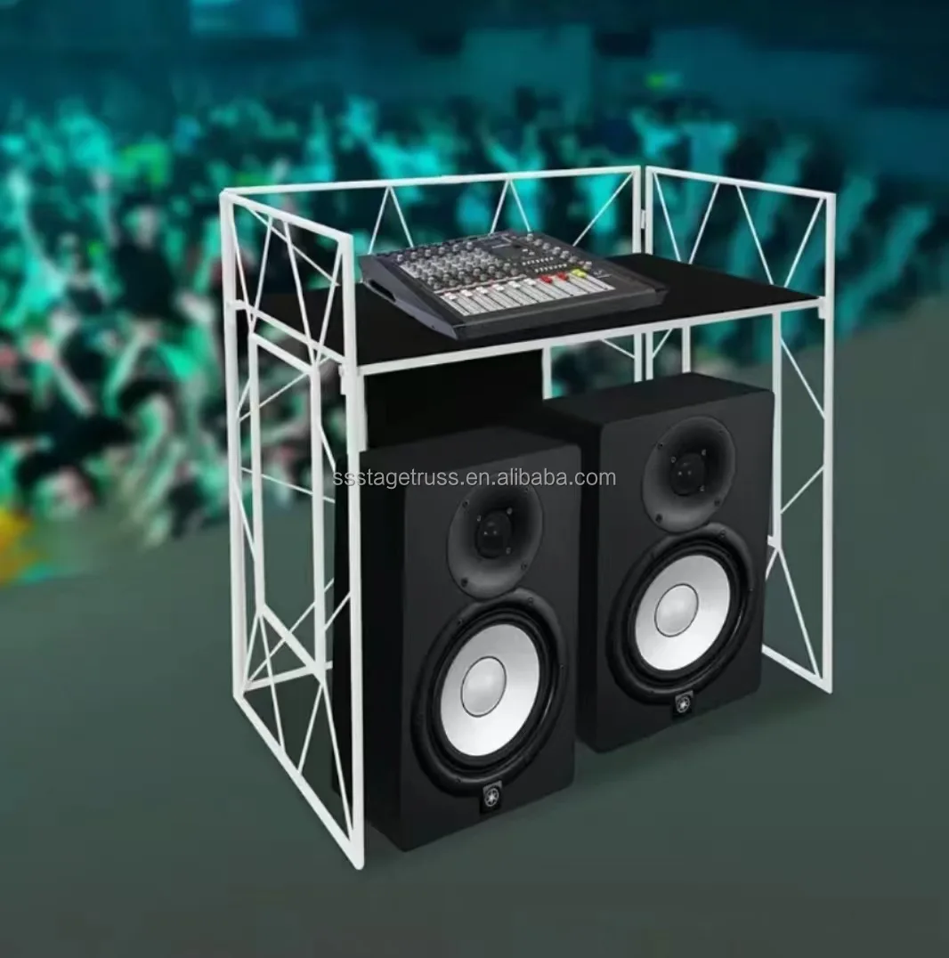 product aluminum portable dj booth foldable bar counter for night bar aluminum alloy display stand-9