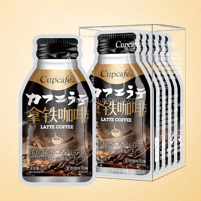Chinese Popular Coffee Brand Cupcafe Freeze Dried Instant Coffee Powder Latte Mocha Cappuccino 3 in 1 Instant Coffee Packets