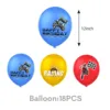 Ballon imprimé coloré-18 pièces