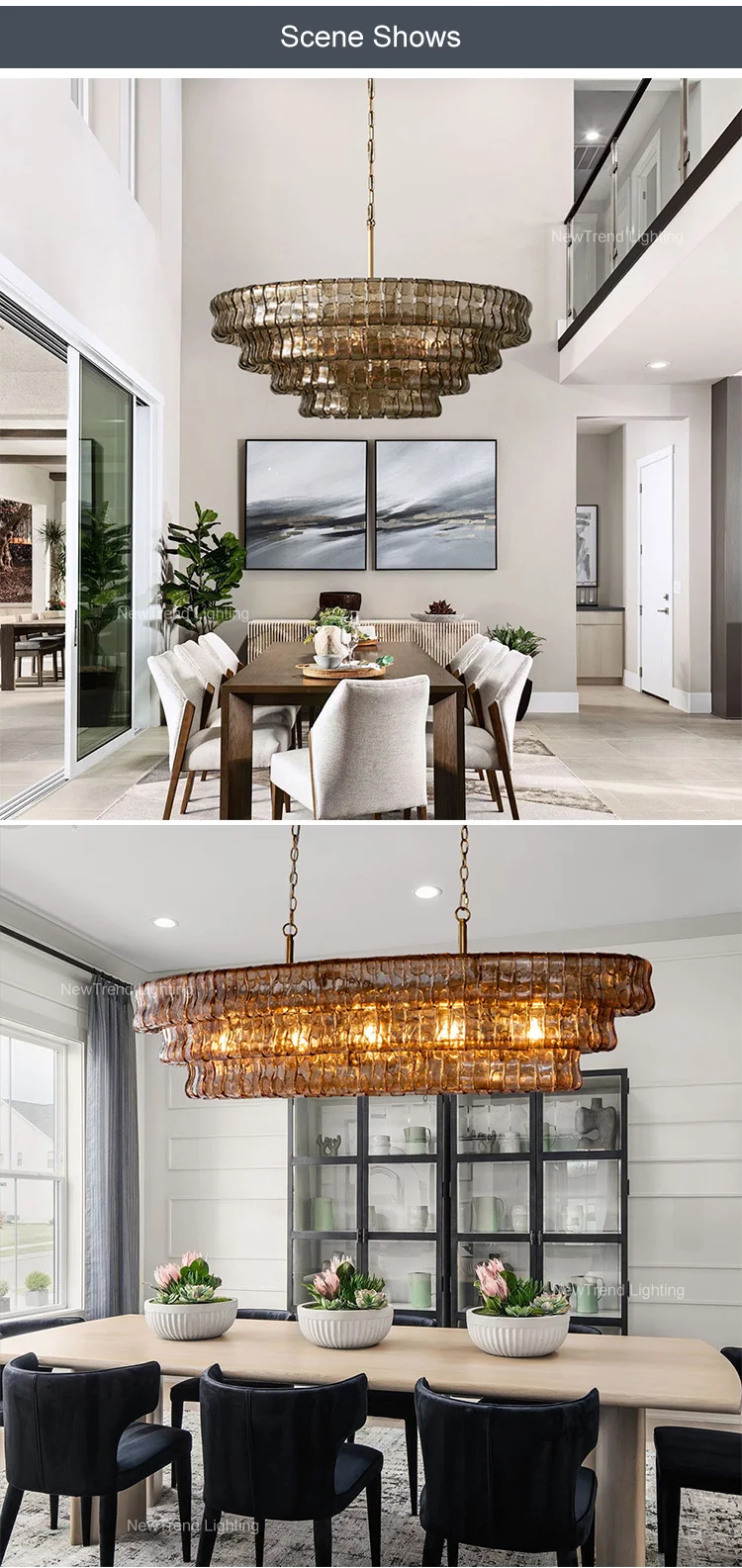 cpl 459 bespoke brass  glass lantern chandelier  custom high ceiling project lighting for hotel foyer glass chandelier-5