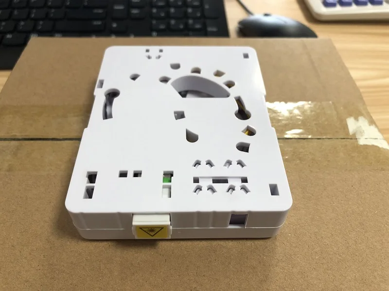Indoor FTTH Box ABS Plastic 2-Port FTTH Fiber Terminal Box Fiber Optic Surface Box