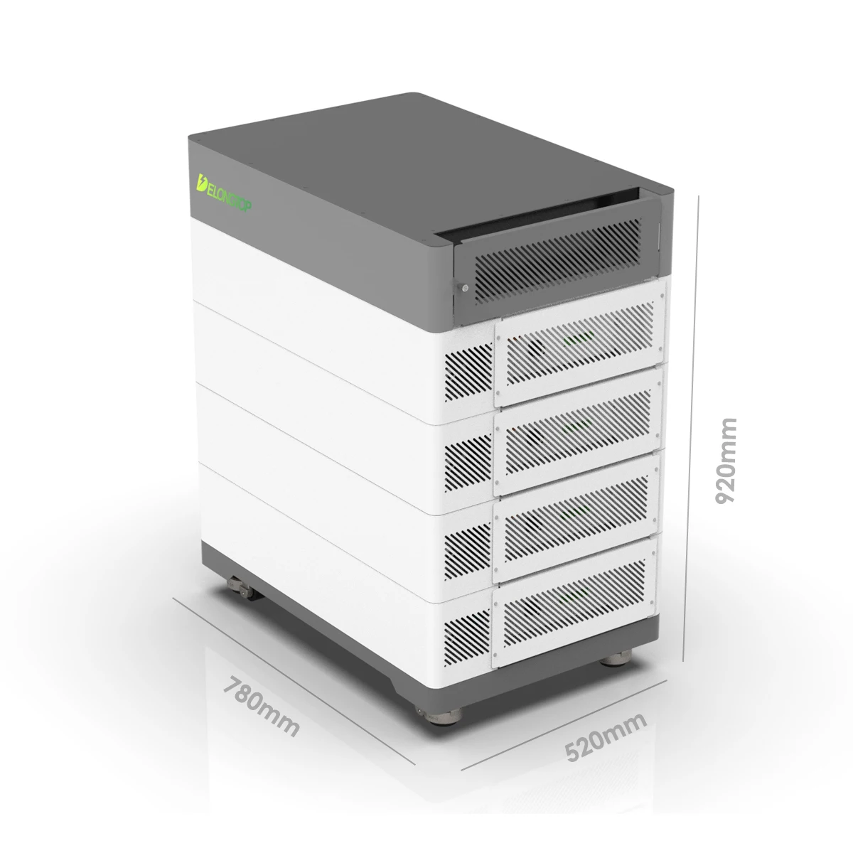 Stacked 102.4V 100Ah LiFePO4 High Voltage Energy Storage Battery Pack for off Grid Solar System