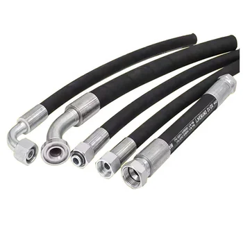 Super Long Life NBR High-Pressure Hose Assembly for Excavator 700 Bar Hydraulic Rubber for Air Fuel Gas Customizable Cutting