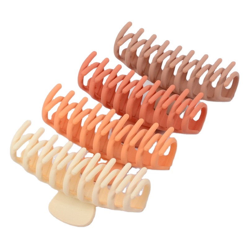 Оптовая продажа, пользовательские Матовые акриловые зажимы для когтей, большие нескользящие прочные винтажные аксессуары для волос, зажимы для волос с акулами, зажимы для волос для тонких волос