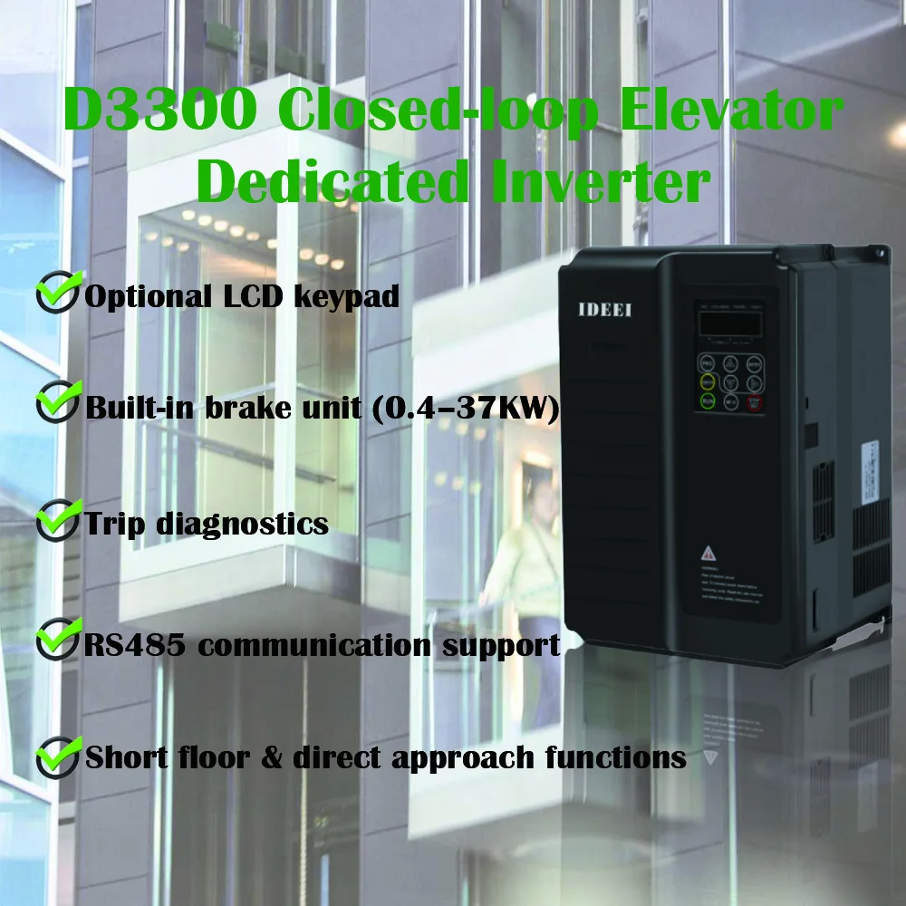 Elevator Inverter 3Phase 380V 7.5kW 10HP 5.5kW VVVF VFD Variable Low ...