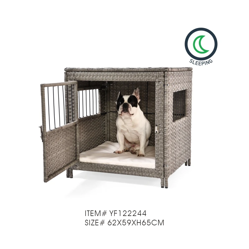 New Design Rattan Wicker Pet Residence Dog Crate Animal Pet Furniture