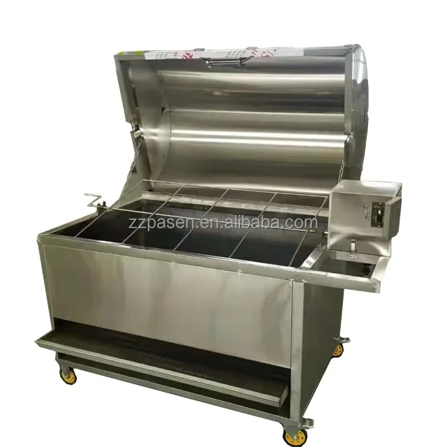 Whole Sheep Roasting Machine Meat Roasting Charcoal Rotating Grill Goat Sheep Pork Meat Roasting Machine