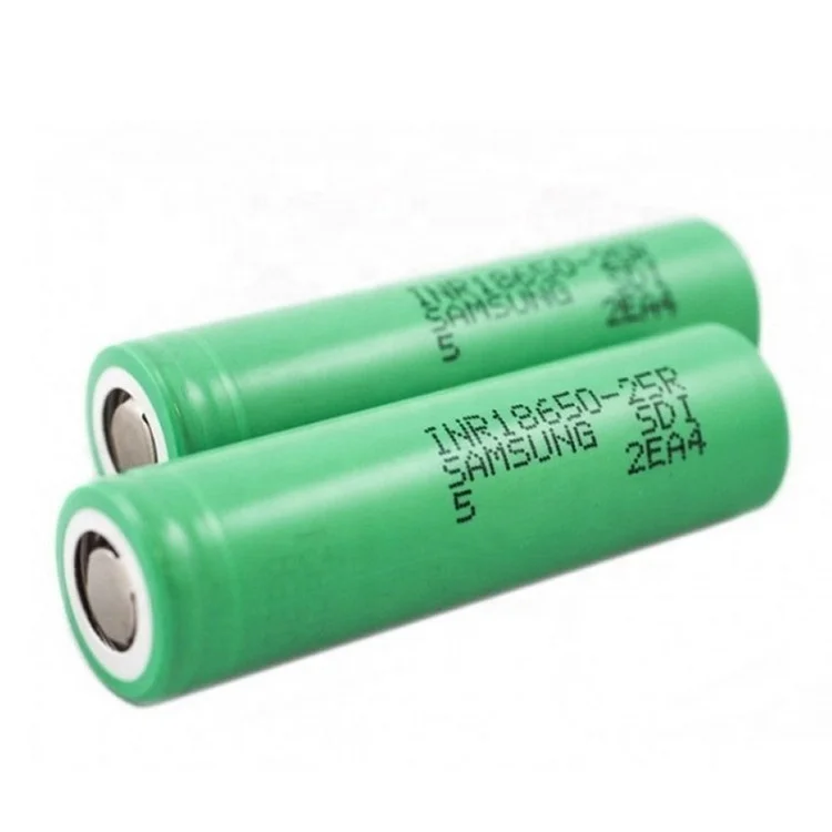 For samsung 25R 3.7V 2500mah 18650 25R li-ion battery 18650 batteries 2500mah