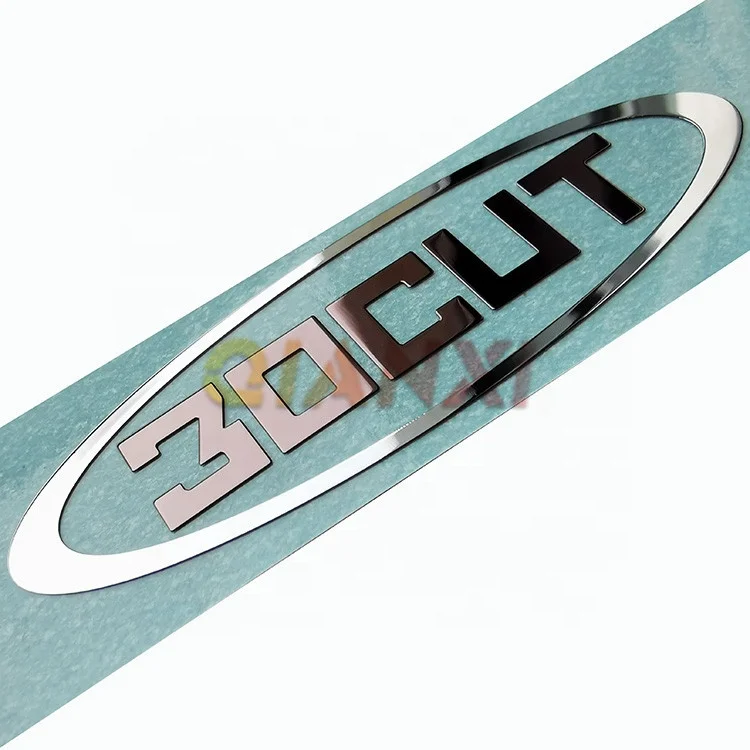 Custom Luxury Uv Transfer Stickers Gold 3d Metal Logo Electroformed Label Thin Nickel Metal Transfer Sticker for Cups
