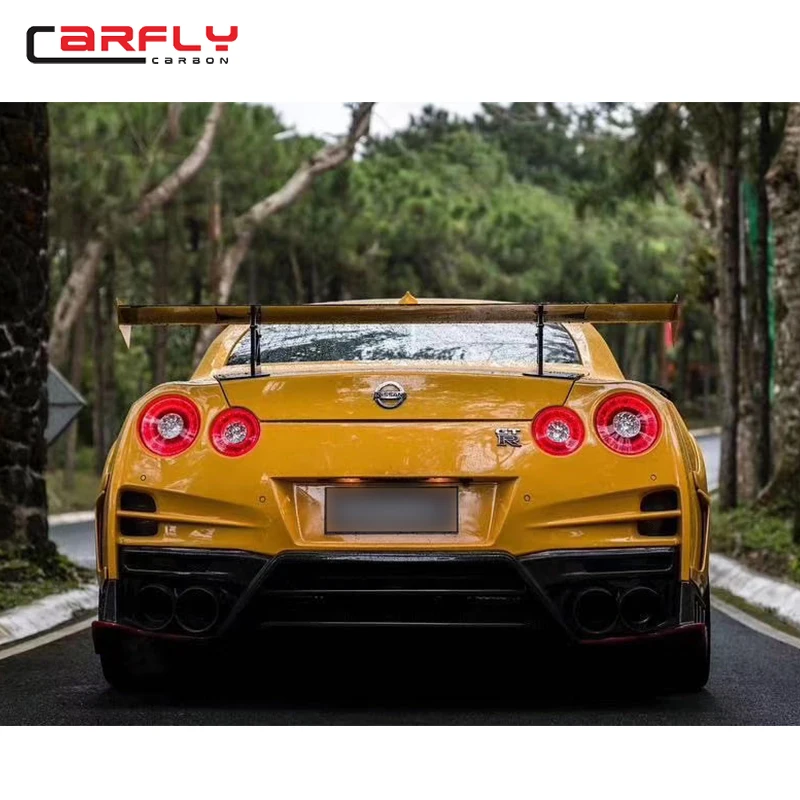 FRP + углеродного волокна задний бампер для GTR R35 бамперы GT-R тела