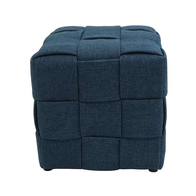 Handmade Creative Woven Stool square Pouf Ottoman Stools