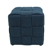 Handmade Creative Woven Stool square Pouf Ottoman Stools