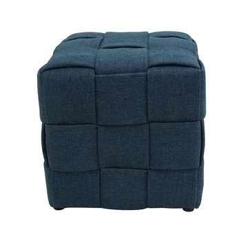 Handmade Creative Woven Stool square Pouf Ottoman Stools