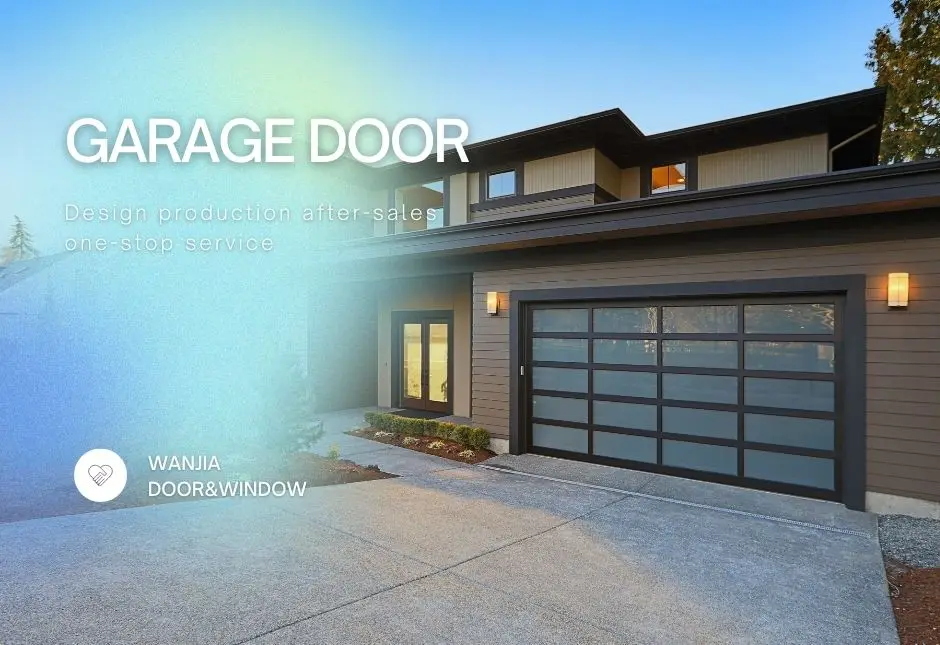 Factory Custom Villa House Modern Design Exterior Door Aluminum Garage