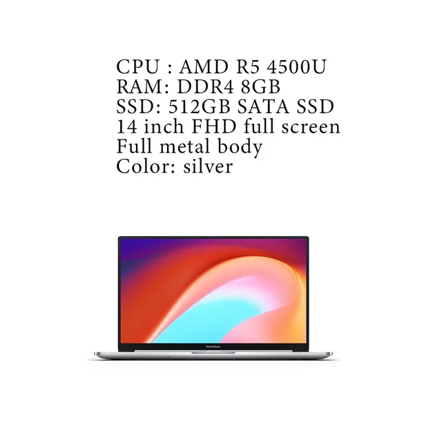 Xiao Mi Redmibook 14 II Laptop - AMD R5/R7, 8GB-16GB DDR4