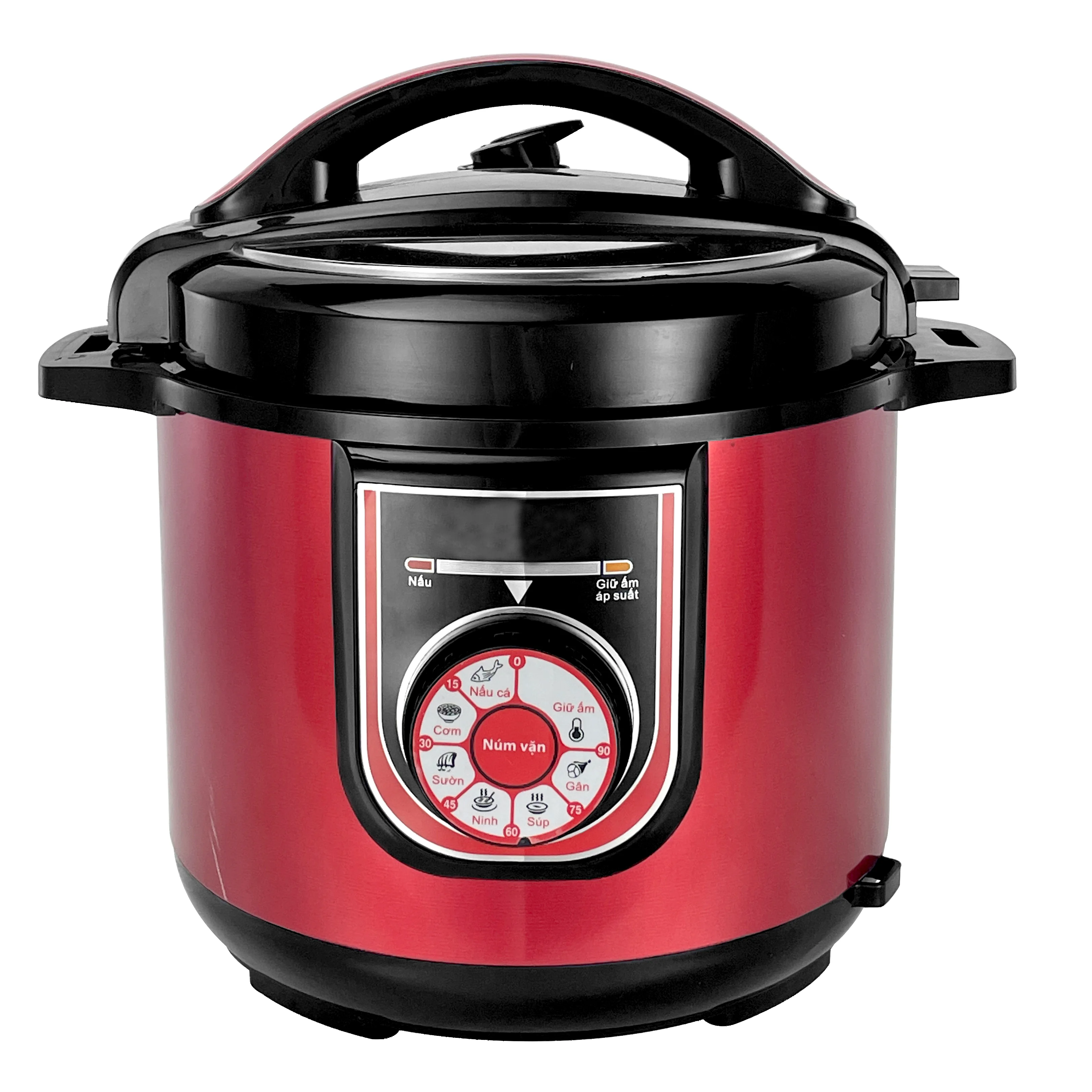 New Style Design Red Color Pressure Cooker Stainless Steel 5L 6L Keep Warm  Electric Pressure Cooker