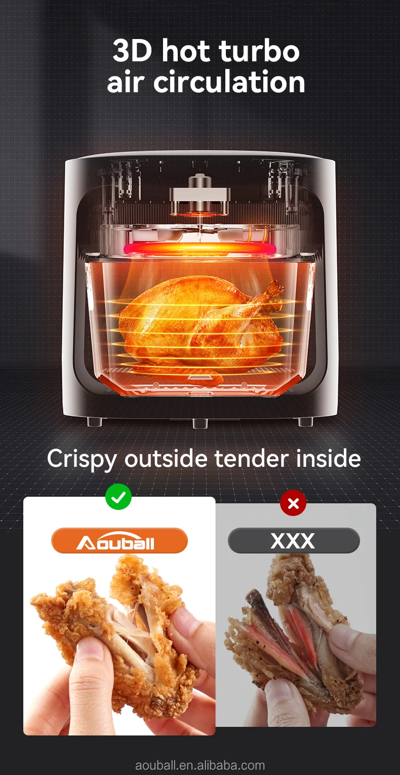 Wholesale Popular 5.5l Smart Intelligent Smokeless Electric Toast Deep