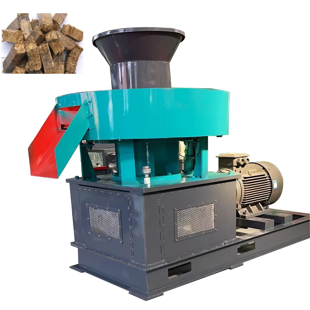 Автоматическая машина для брикетирования корма животных люцерны