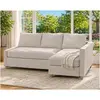 Chaise longue gauche beige clair