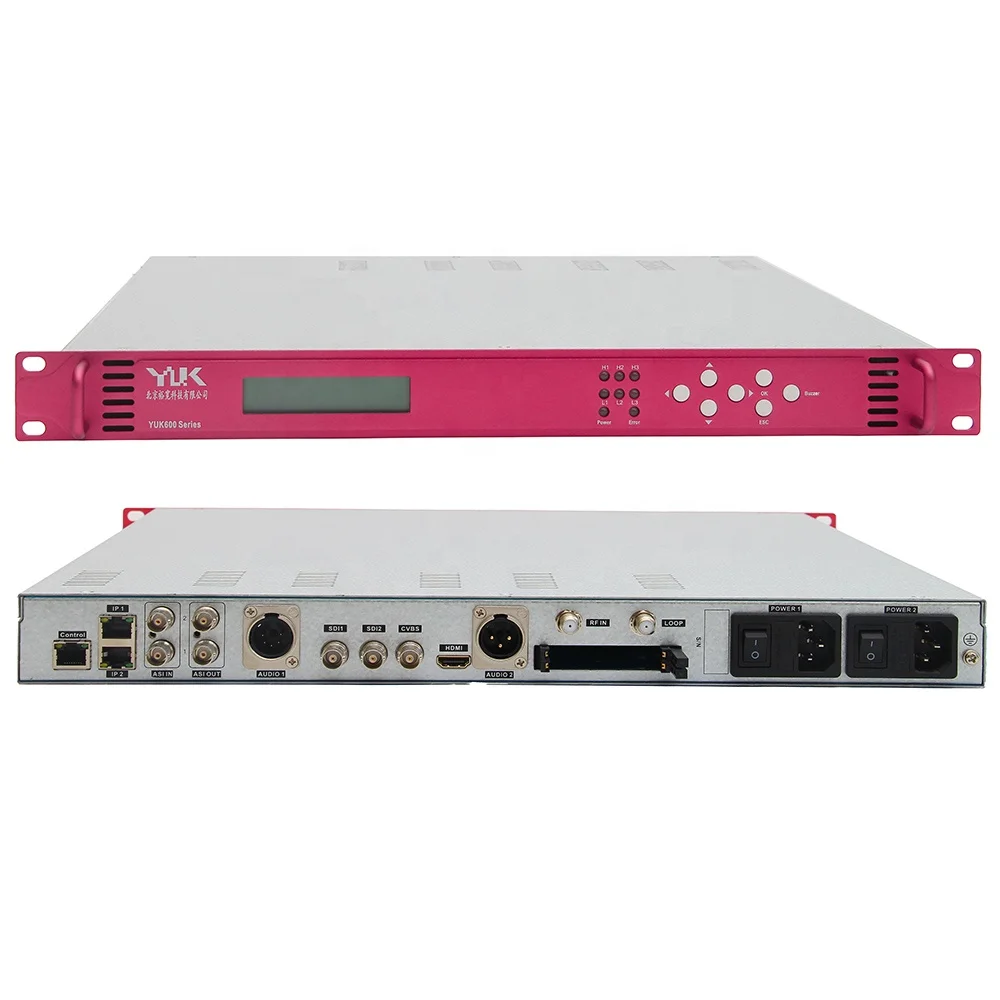 Digital TV Headend Device DVB-S2 Satellite Receiver Decoder IRD with 4 CAM CI Slots with 8 Smart Cards