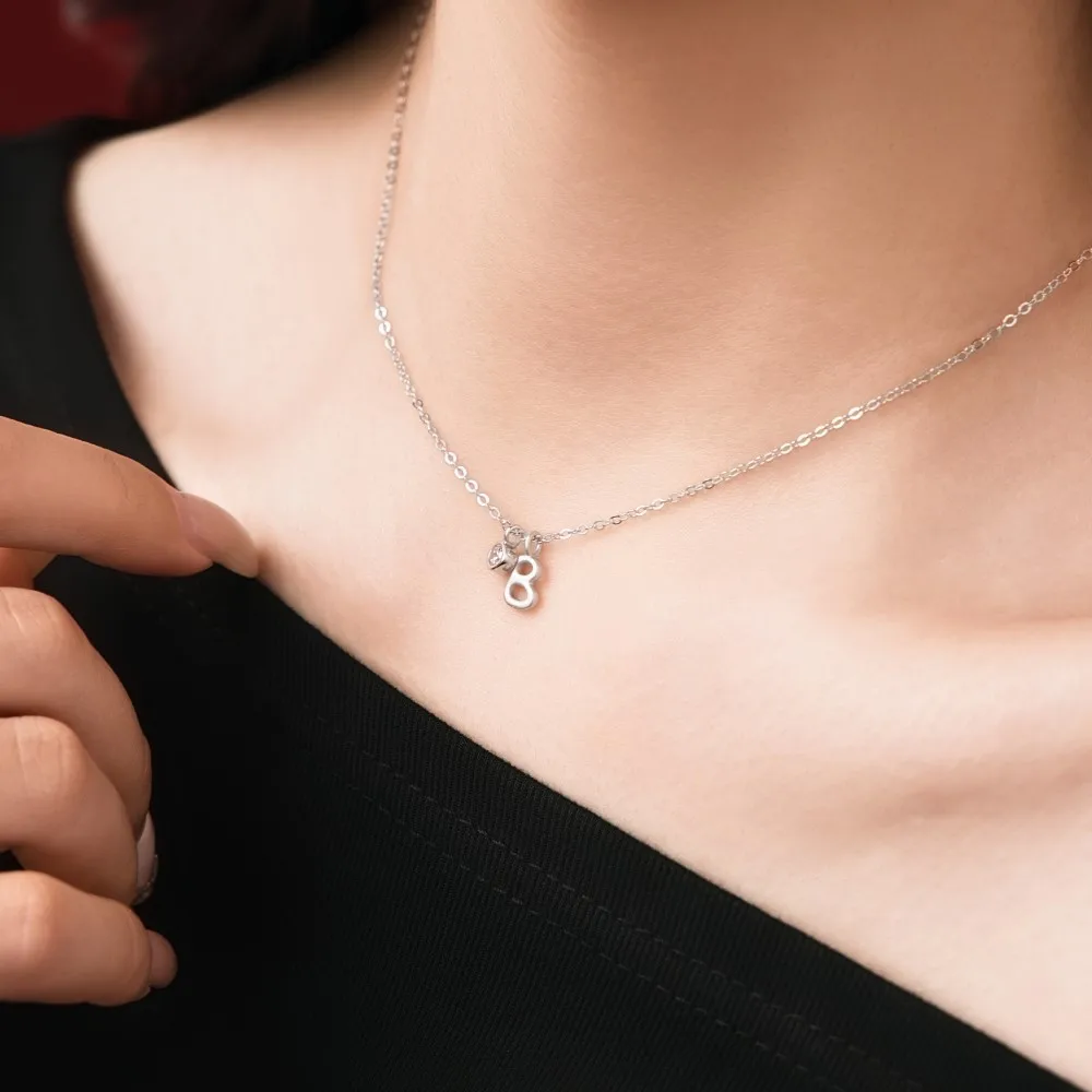 KAKODIY Initial Necklace Rhodium Plated 925 Sterling Silver 5A Zirconia Small Initial Monogram -B- Pendant Necklace for Women detail 3