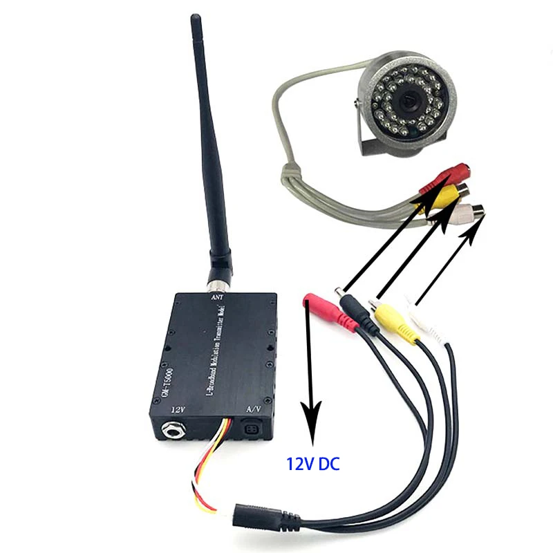 1.2Ghz FPV Wireless Video Transmitter and Receiver Lightweight with 4 Channels