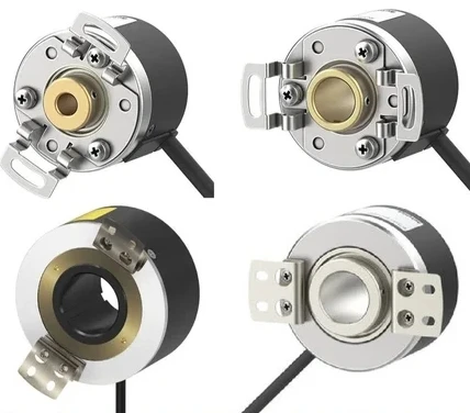 E40H6-1000-3-T-24 E40H6-1024-6-L-5 E40H6-2500-6-L-5 E40H 40mm Outer Diameter Incremental Rotary Encoder (hollow Shaft Type)