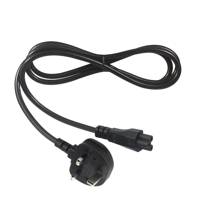 Cable De Poder Tipo Trébol C5, 1.5 Metros, Cable De Alimentación Con Conector C5 (tipo Trébol) En Un Extremo Y Enchufe Estándar En El Otro. Compatible Con Laptops, Cargadores Y Otros Dispositivos