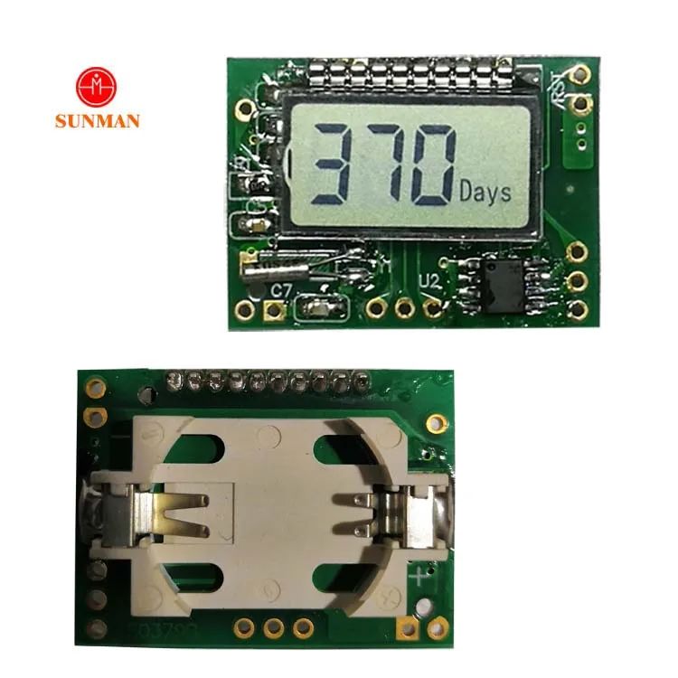 Изготовленный на заказ 7-сегментный цифра день счётчик часов ЖК-дисплей модуль с питанием от