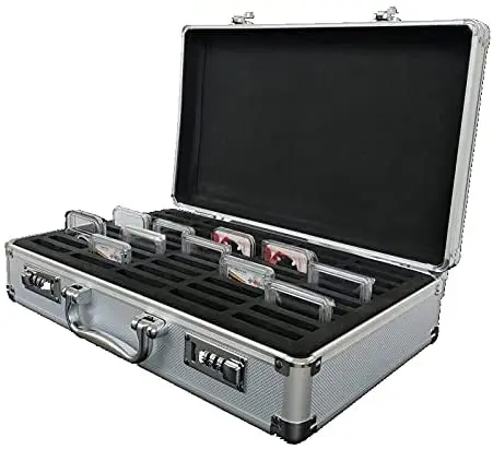 Customizable 50-PCGS NGC Coin Storage Box Case Aluminum Frame with Lock OEM & ODM Supported