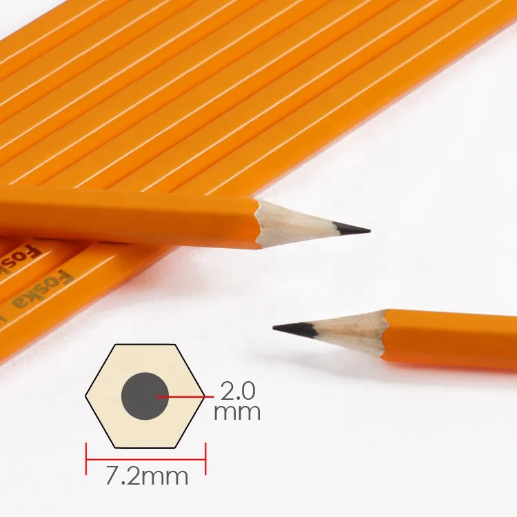 Matita in legno con punta temperata e sette colori disponibili