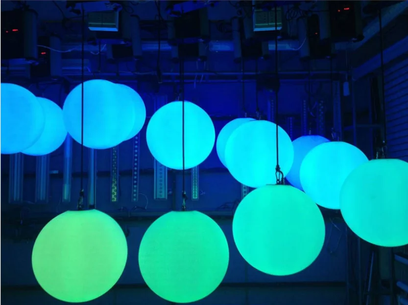 ECOJAS LED LIFTING BALL DMX LED Kinetic Pendant Led Light Motorized Led Lifting Light