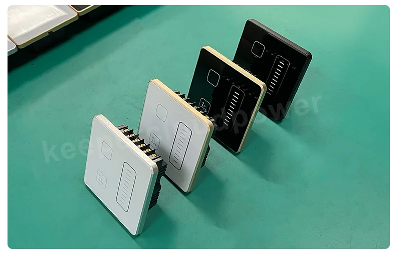 Universal Socket and Switch 4 5 6 8gang Touch Wall Light Switch WiFi Dimmer Switch Tuya Smart Fan Controller
