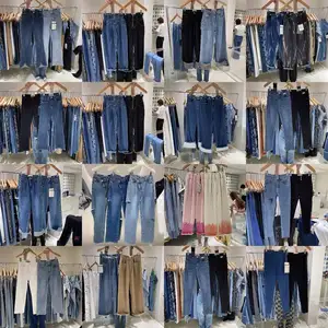 Women's High Quality 100% Cotton Straight Leg Jeans Custom Logo Wide Leg High Waist Plus Size Sexy Loose Fit