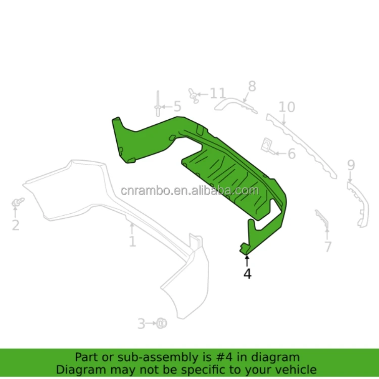 OEM 2538854407 A2538854407 Rear Bumper Trim for Mercedes GLC