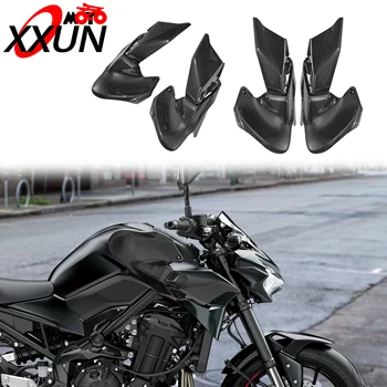 Carénage Latéral Réservoir Kawasaki Z900 2020-2024 - Panneau Couverture Spoiler Look Carbone