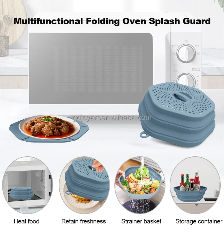 Professional Microwave Food Anti-Sputtering Cover Household Oven