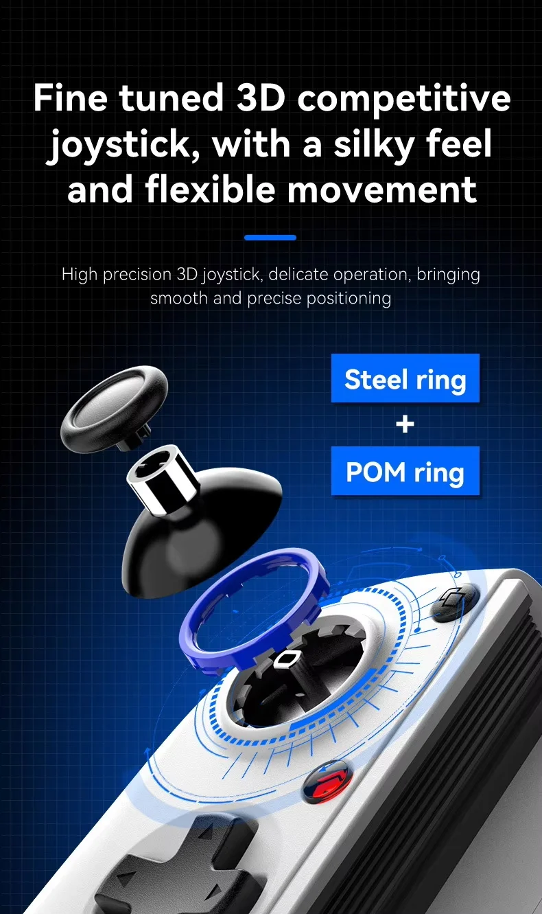 Mobile Gaming D11 Stretch Game Controller Gamepad Hall Trigger for Switch PC Android IOS BT Gaming Controller for Mobile Phone