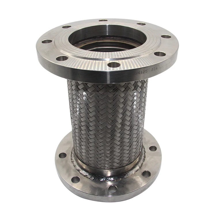 High Temperature Braided Corrugated Expansion Joint Stainless Steel Flanged Bellow 3 4 Inch Flexible Metal Hoses