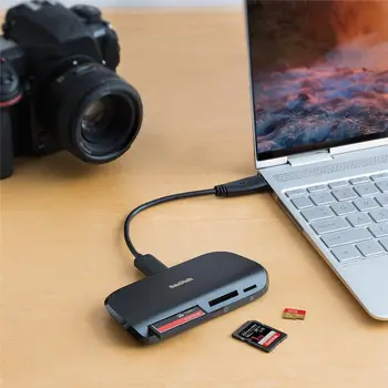 San Disk ImageMate Pro USB-C Multi-Card Reader/Writer detail image
