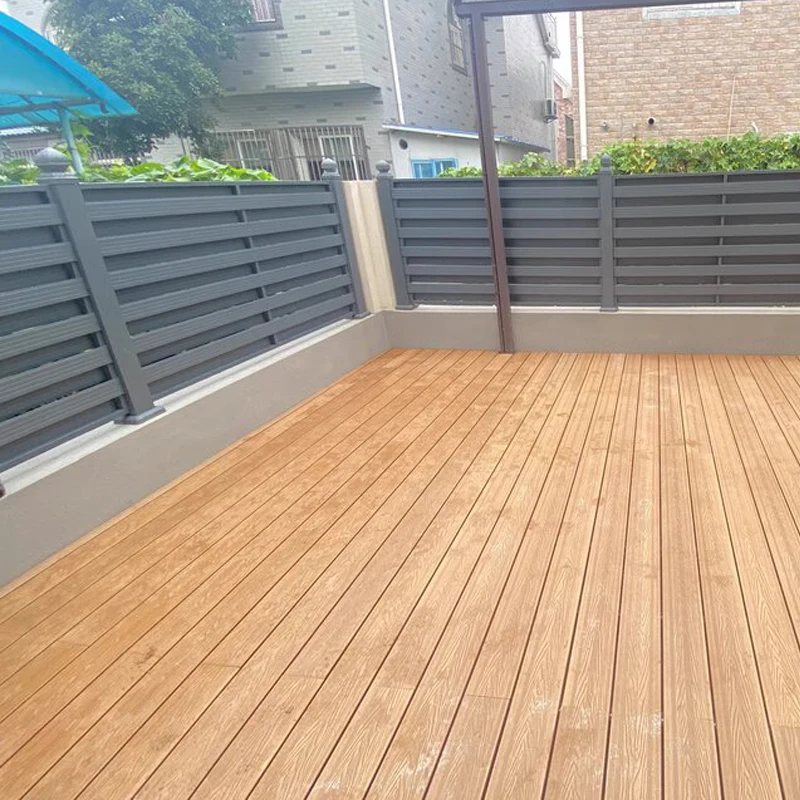 New Hot Items 3d Embossed Wpc Outdoor Flooring Kerala d Wood Plastic Composite Decking Tile Garden Fence Board Fencing Panels