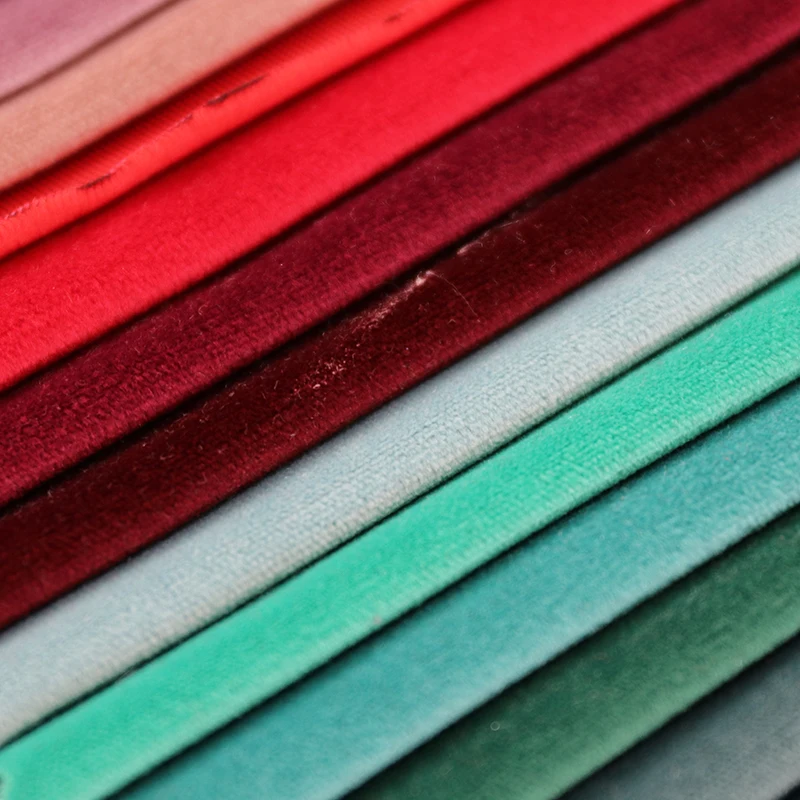 Wholesale Factory Lining 100 Polyester Holland Velvet Sofa Fabric