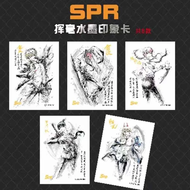 New Anime Chainsaw Man Tcg Game Card Table Playing Toys Rare Denji Makima Flash Gold Stamping