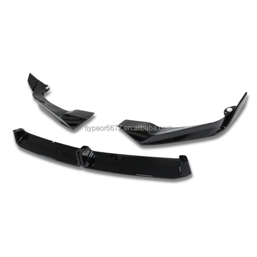 product tiypeor auto exterior abs diffuser body kit front bumper lip for bmw x5 g05 2023   2024 car  part plastic abs front splitter-9