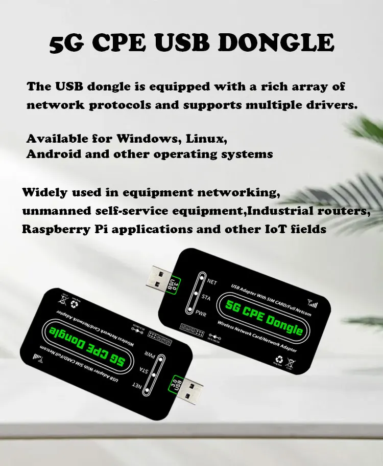Portable 5G CPE Dongle USB Quectel RM520N-GL 5G Dongle with Sim Slot
