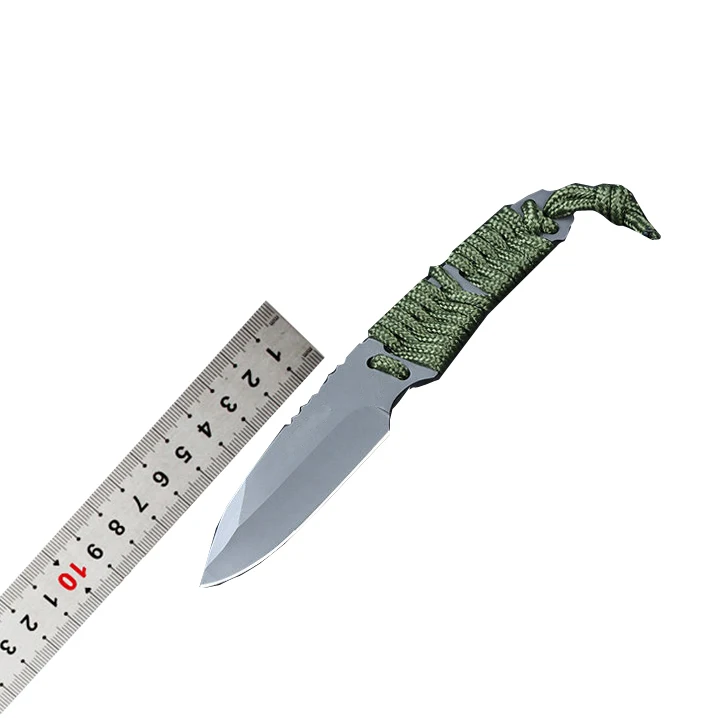 Portable Paracord Handle Navajas Best EDC Survival Hiking Hunting Camping Tactical Fixed Knife with Kydex Sheath