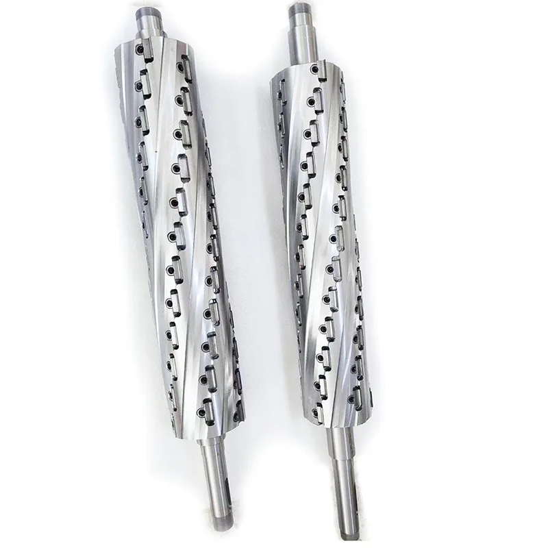 TEBAK Multi Specification Woodworking Tools Spiral Screw Cutter Head Helical Planer Heavy Cutting Shaft