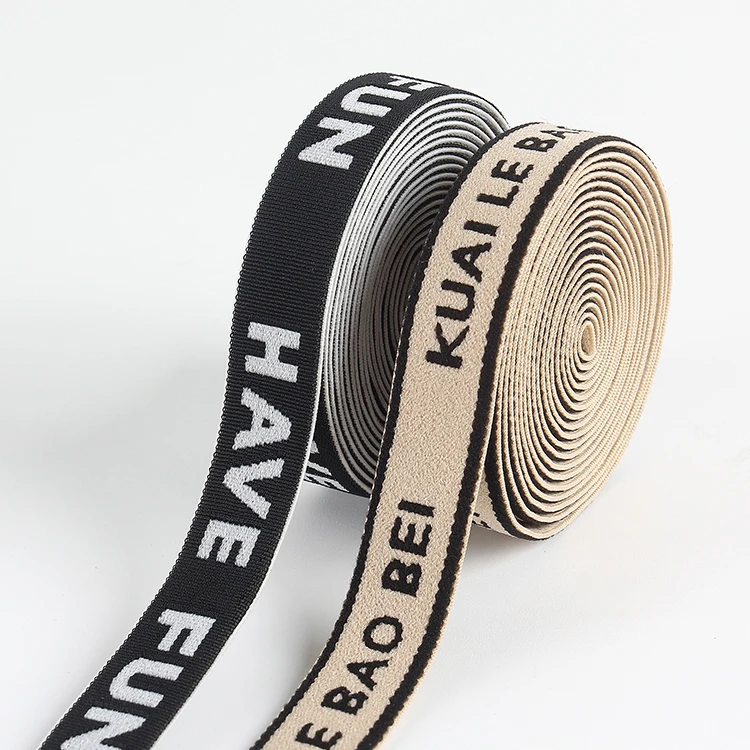 Custom Printed Fashion Label Polyester Woven Knitted Waistband Nylon Cotton  Jacquard Webbing Tapes - China Jacquard Tapes and Woven Tapes price