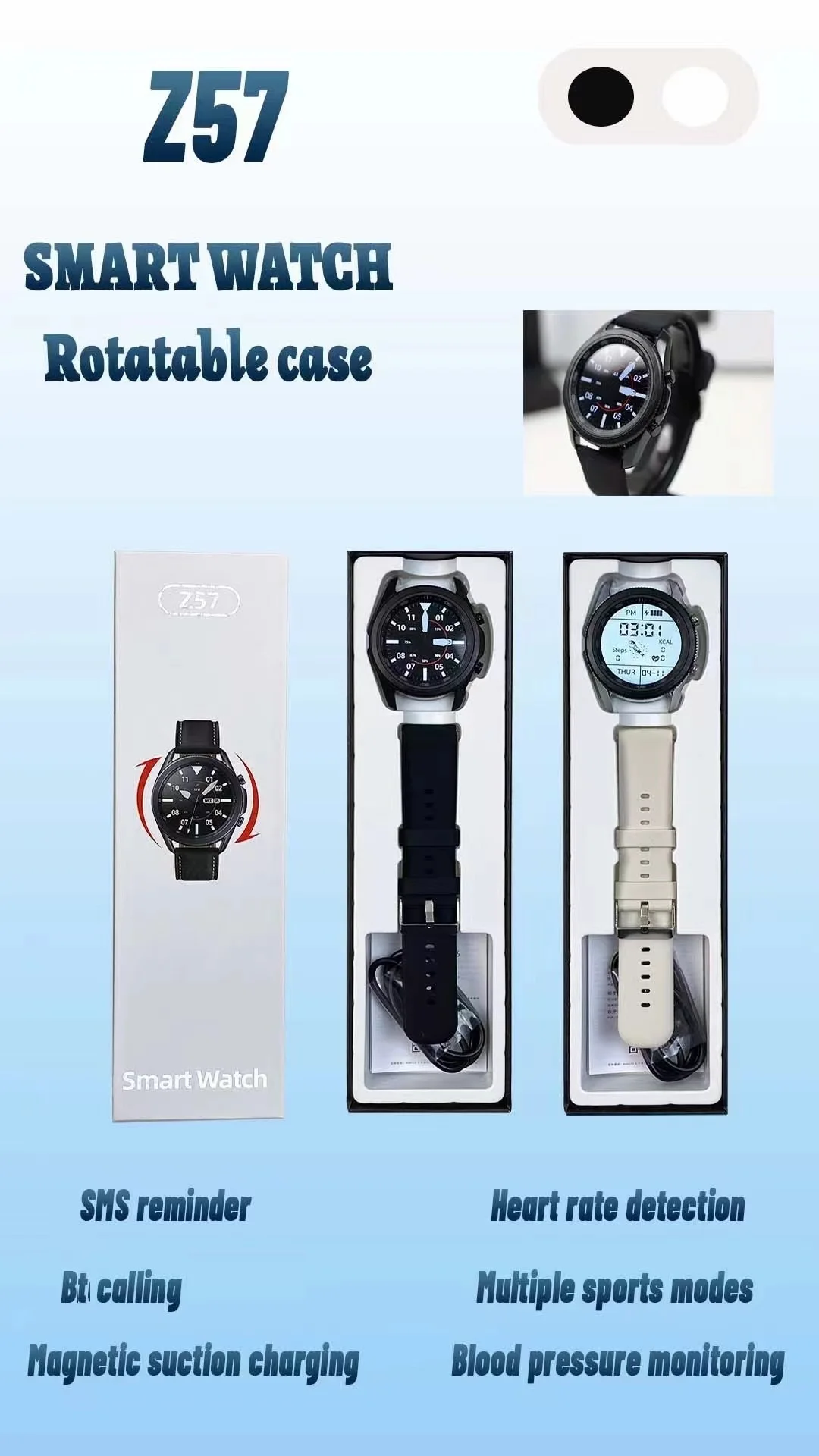 Z57 Smart Watch - Advanced Fitness Tracker with IP67 Waterproofing