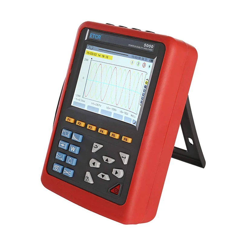 ETCR5000 Digital 3 Phase Power Analyzer Tester with the Power Quality Analyzer Power Monitor